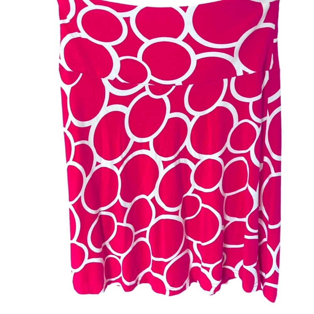 🌸Clearance🌸Super Cute H&M Pink and White Circles/Rings Skirt Size 6 - Picture 3 of 6